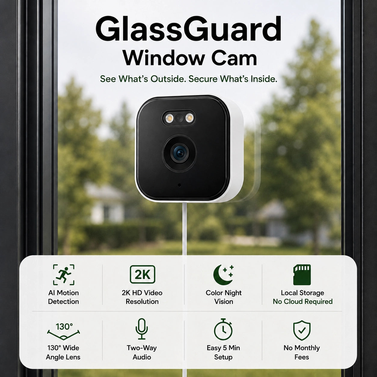 GlassGuard™ — Turn Any Window Into a Security Camera.